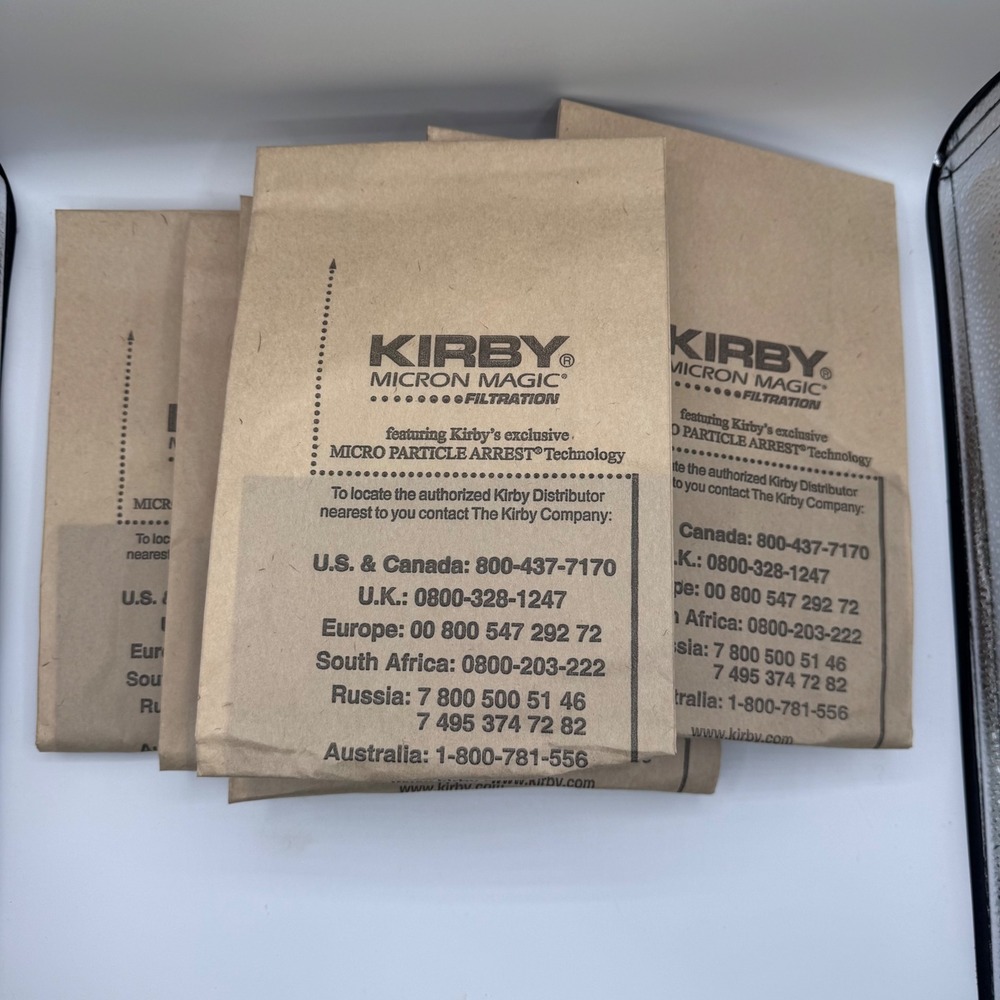 Kirby Micron Magic Filtration Vacuum Bags Micro Particle Arrest 8 Bags Genuine
